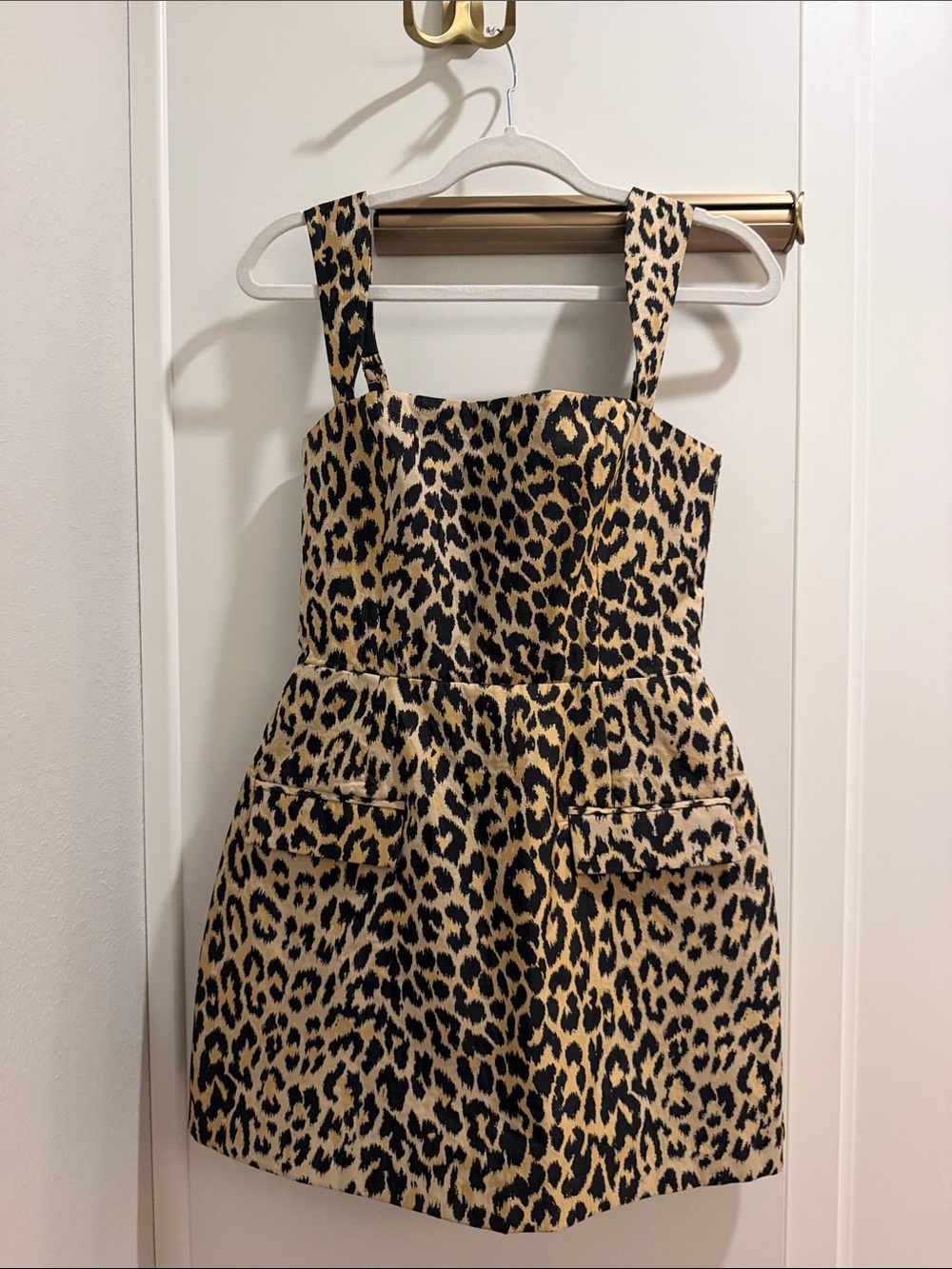 Amanda Uprichard Leopard Print Mini Dress